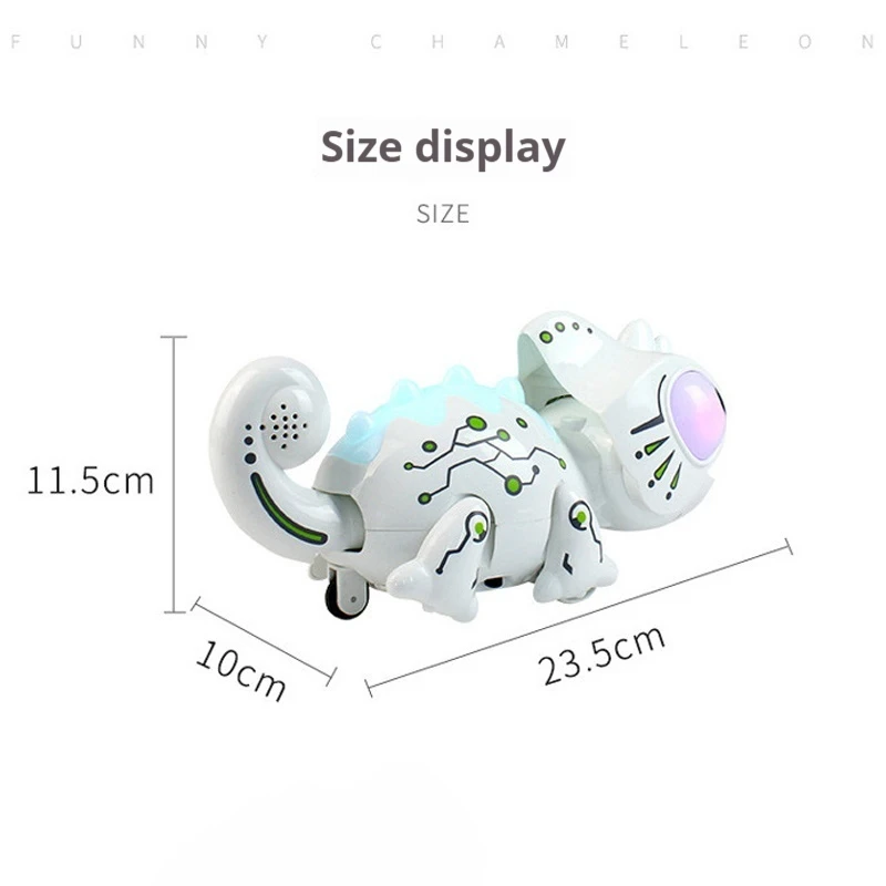 New Remote Control Chameleon Creative Pet Machine Chameleon Boys Electric Remote Control Sound And Light Machine Chameleon Toy 3
