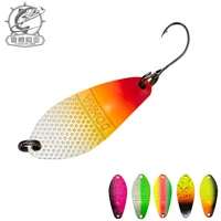 Peche Leurre Pesca Spoon 3g 30mm Colorful Spoon Bait Copper Stream Metal Fishing Lure Swimbait For Trout Chub Perch Salmon 1