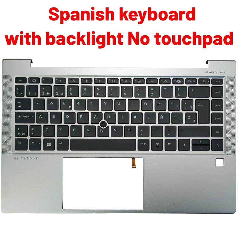Teclado para hp Elitebook 840 g8 745 845 g7 com Palmrest Superior 6070b1847701 M07090001 uk Espanhol Latim Nós Novo - Imagem 3