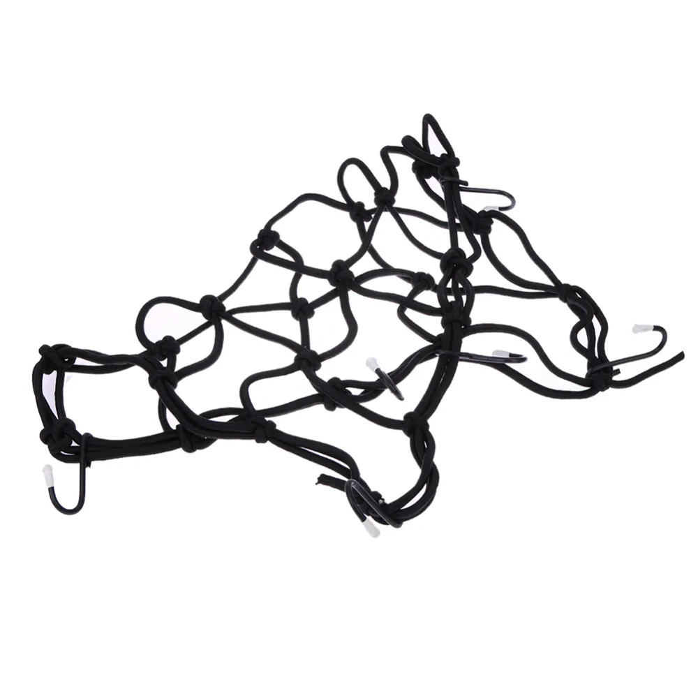 Motorcycle Luggage Net Bike 6 Hooks Hold Down Fuel Tank Network Helmet Mesh Web Bungee Travel Goods Bag Tank Car Styling motorcycle cargo net,motorcycle bungee net,motorcycle luggage net