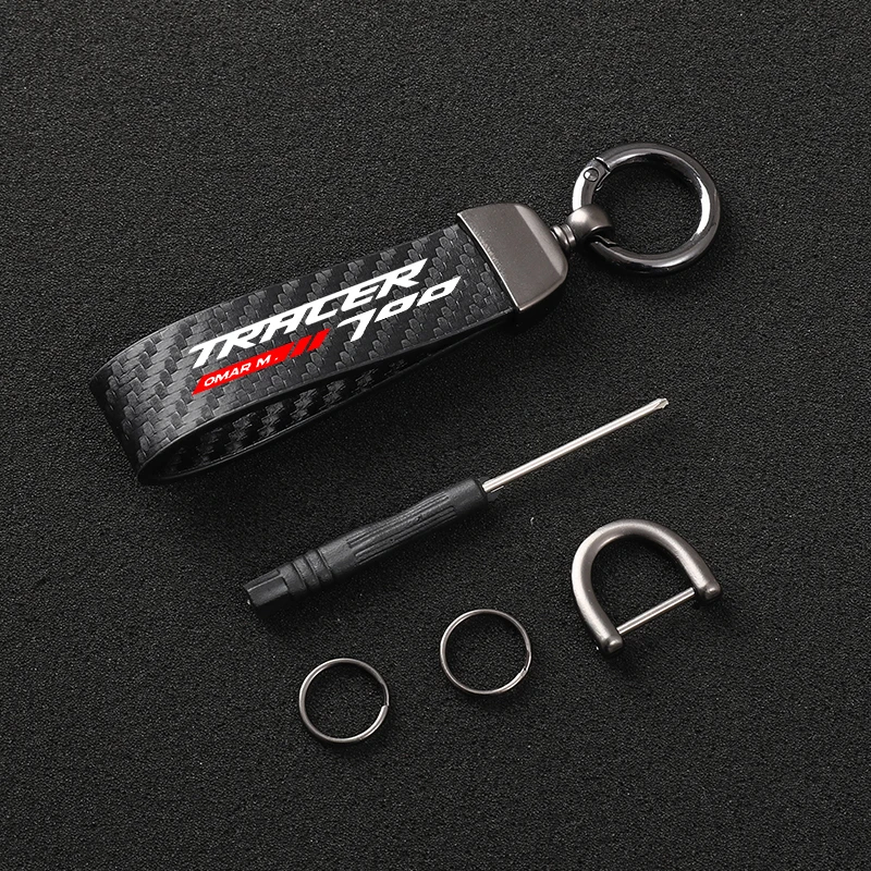 

High-Grade Leather motorcycle KeyChain Horseshoe Buckle Jewelry for YAMAHA TRACER 700 TRACER700 tracer