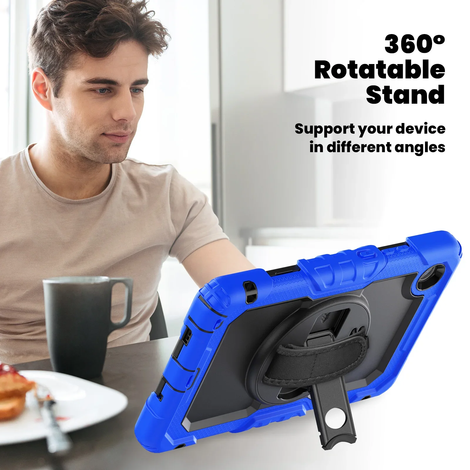 Kids Safe Shockproof Tablet Case with 360° Handle & Stand