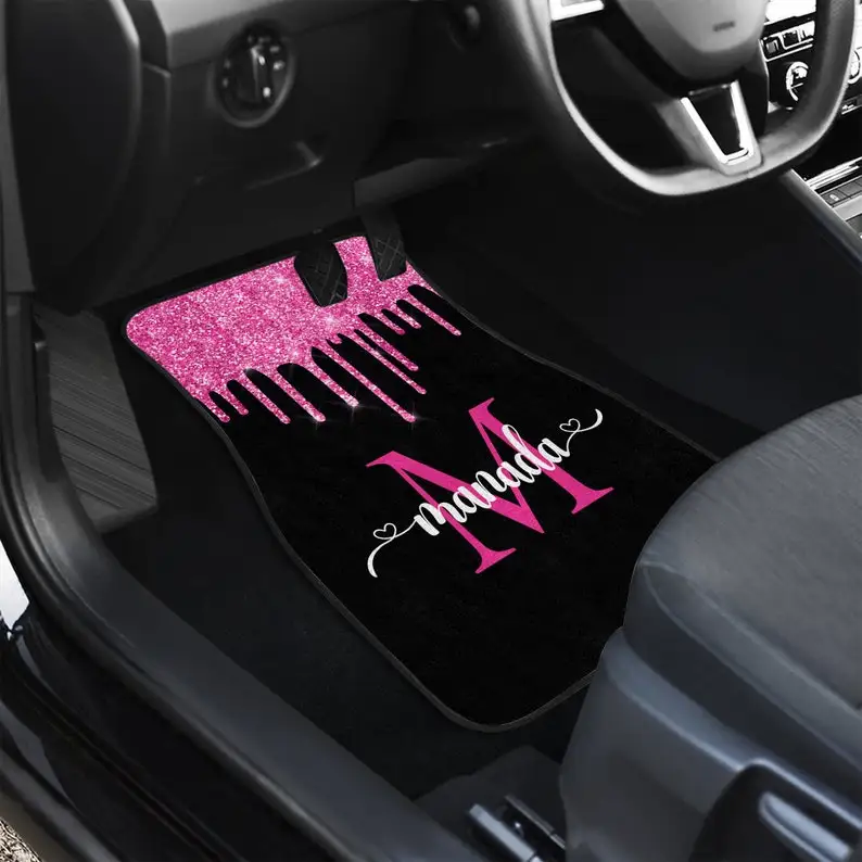 Kawaii Car Floor Mat,Aesthetic Flower Car Floor Mat,Cute Y2K Car