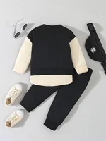 NewYork Alphabet Print Black And White Patchwork Fabric Comfortable Style Fashion Retro Trend Outdoor Sports Spring Set 2