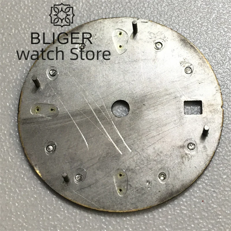 BLIGER 28.5mm watch dial Sun print dial luminous for MIYOTA 8215 MINGZHU2813 PT5000 ETA2824 2836 movement