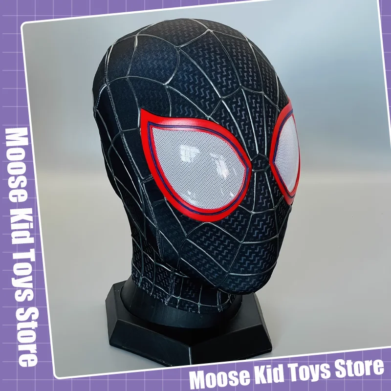 

Marvel Miles Morales Spider-man Into The Spider-verse Spider-man Mask 1:1 3D Spiderman Masks Halloween Cosplay Toy Gift For Boys