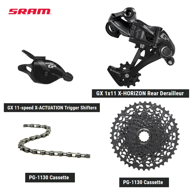 SRAM GX 11-speed Groupset GX 11-speed Trigger Shifters and GX 1x11