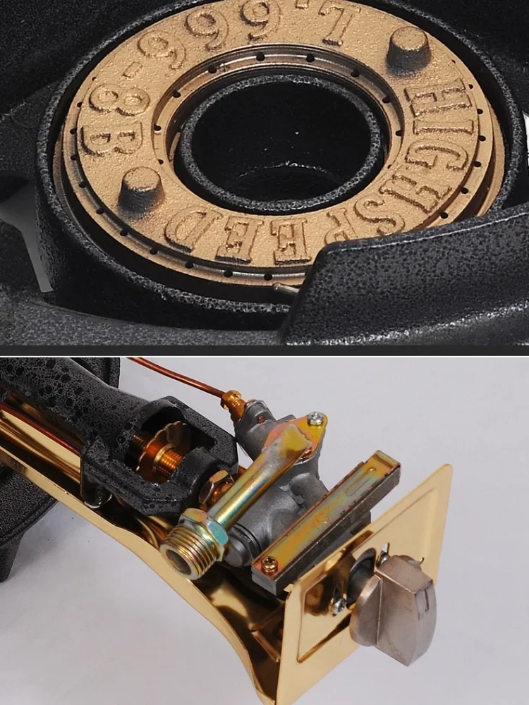 Gas Stove Fierce Fire Power LPG Type Commercial Use Gas Cooker Equipped with Flameout Protection Single Cooker Cooktop