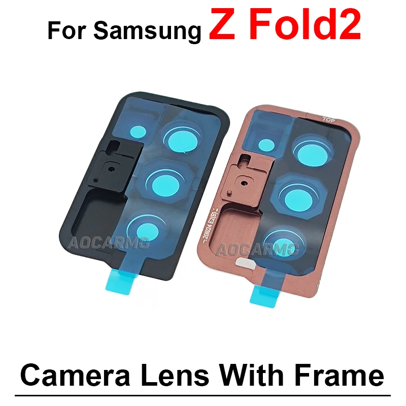 Rear Back Camera Lens with Frame Replacement Part for Samsung Galaxy Z Fold Series