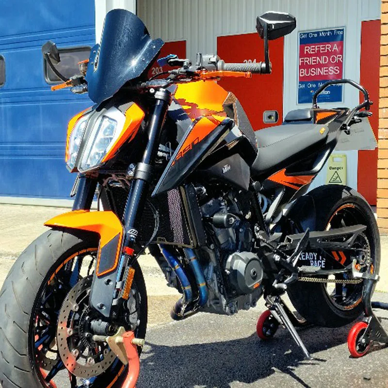 For KTM DUKE 790 890 Adventure R Rally 2018 - 21 2022 Motorcycle Exhaust Muffler Escape Moto Tube Titanium Alloy Front Link Pipe - Image 2