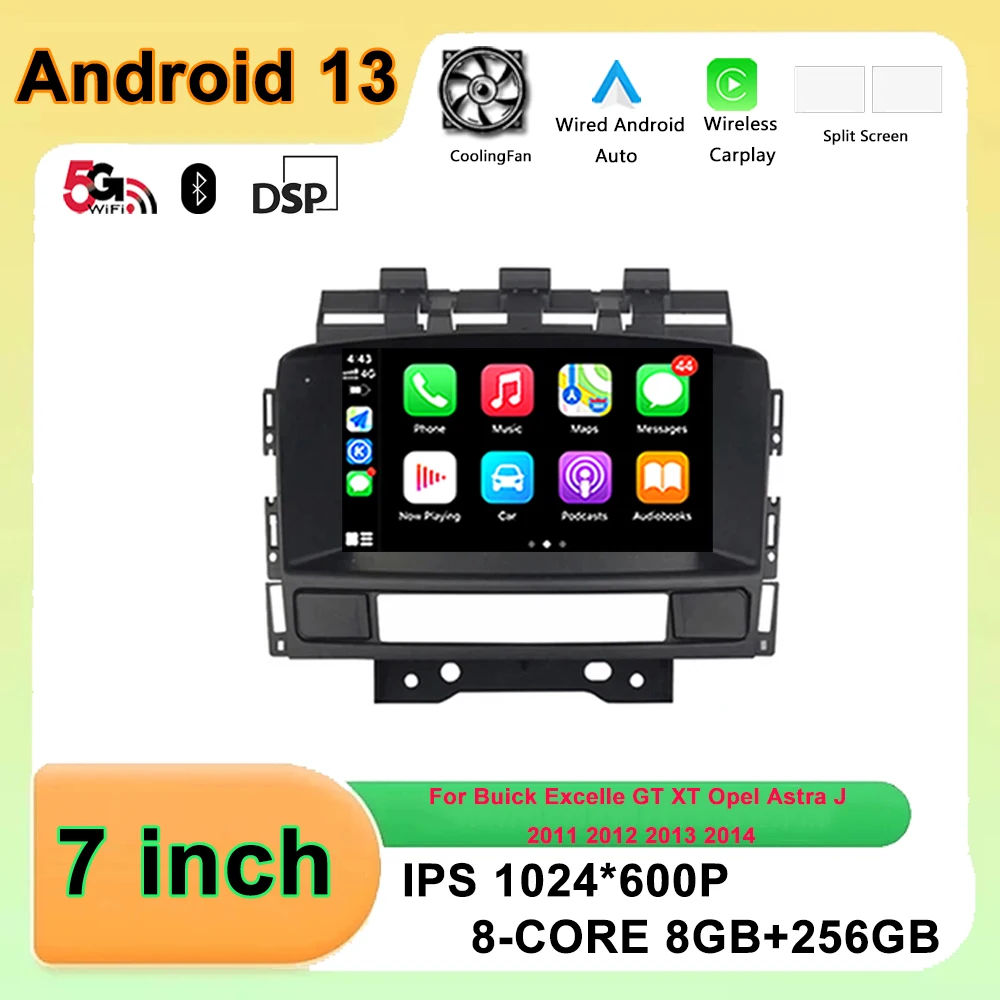 

for Buick Excelle GT XT Opel Astra J 2011 2012 2013 2014 Android 13 GPS Navigation DSP Carplay WIFI Car Radio Multimedia Player