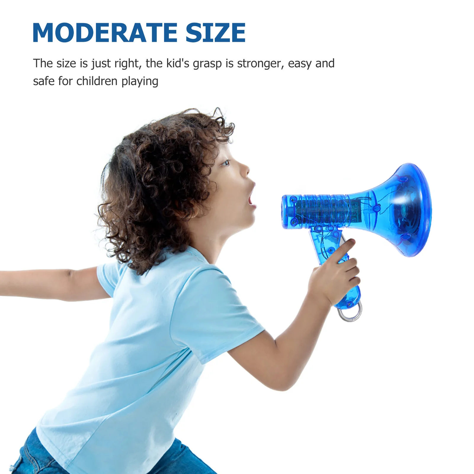 Toy Children's Loudspeaker Megaphone Voice Changing Trumpets Changer Sounding Blue