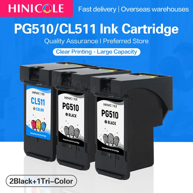 Cartuccia d'inchiostro rigenerata HINICOLE 510 511 PG510 511 per stampanti  Canon PG-510 CL-511 per stampanti Canon Pixma MX320 MX330 MX340 MX350 -  AliExpress