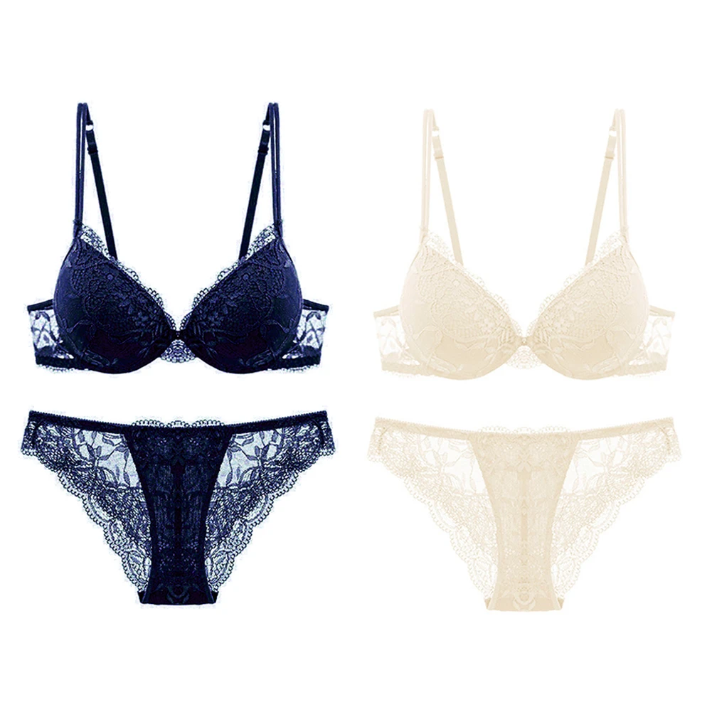 Il merletto sexy della biancheria intima della giovane donna di Varsbaby raccoglie la biancheria femminile floreale registrabile 2 insiemi/lotto_voghion.com