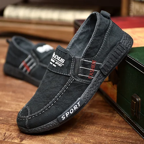 남성용 통기성 캐주얼 신발, Zapatillas Hombre 청바지, 캔버스 신발, 패션 플랫 로퍼 에스파드리유, 소프트 솔 스니커즈, 트렌드 2