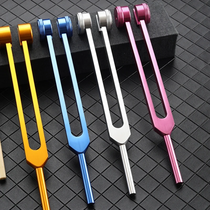 Portable Tuning Fork Sensory Tuning Fork Healing Instrument 128 Hz Human biofield diapa son Stress Reliever tuning fork