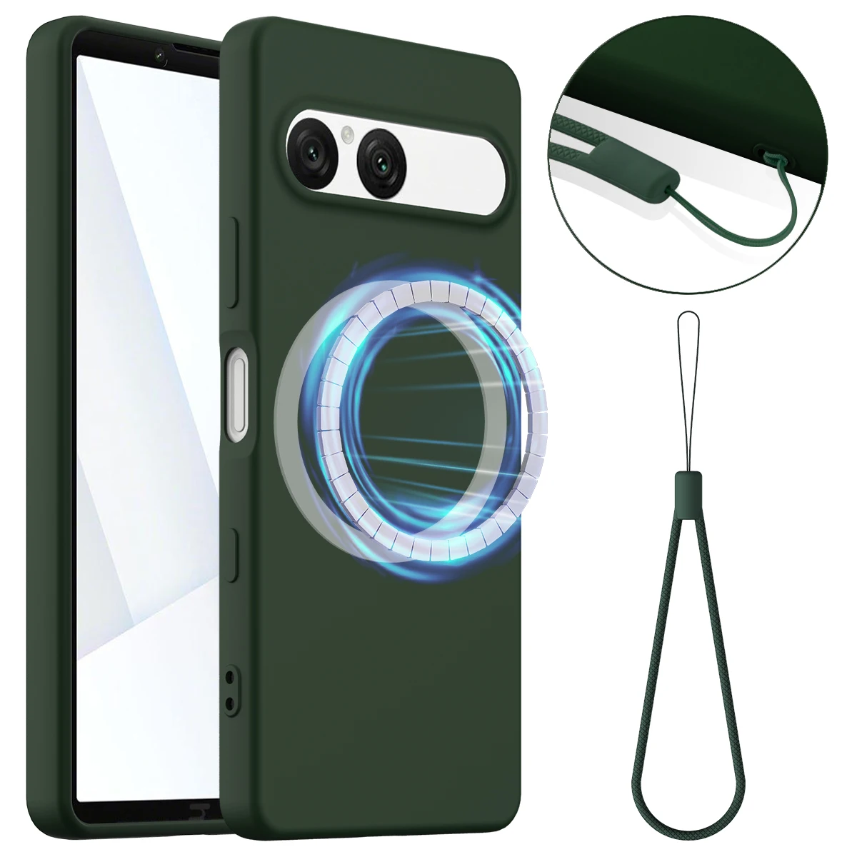 Official Liquid Silicone Magnetic Cover Case