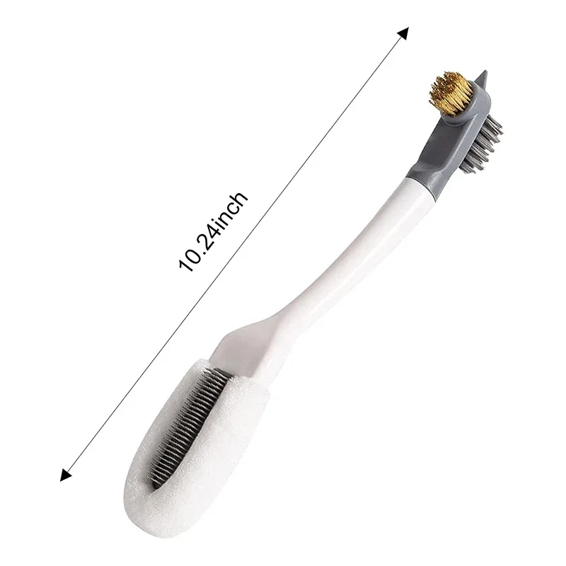 Professional Cleaning Shoe Brush, Multifunctional Long Handle Shoe Brush Cleaner, Hangable Soft Bristle Shoes Cleaning Scrubber 6