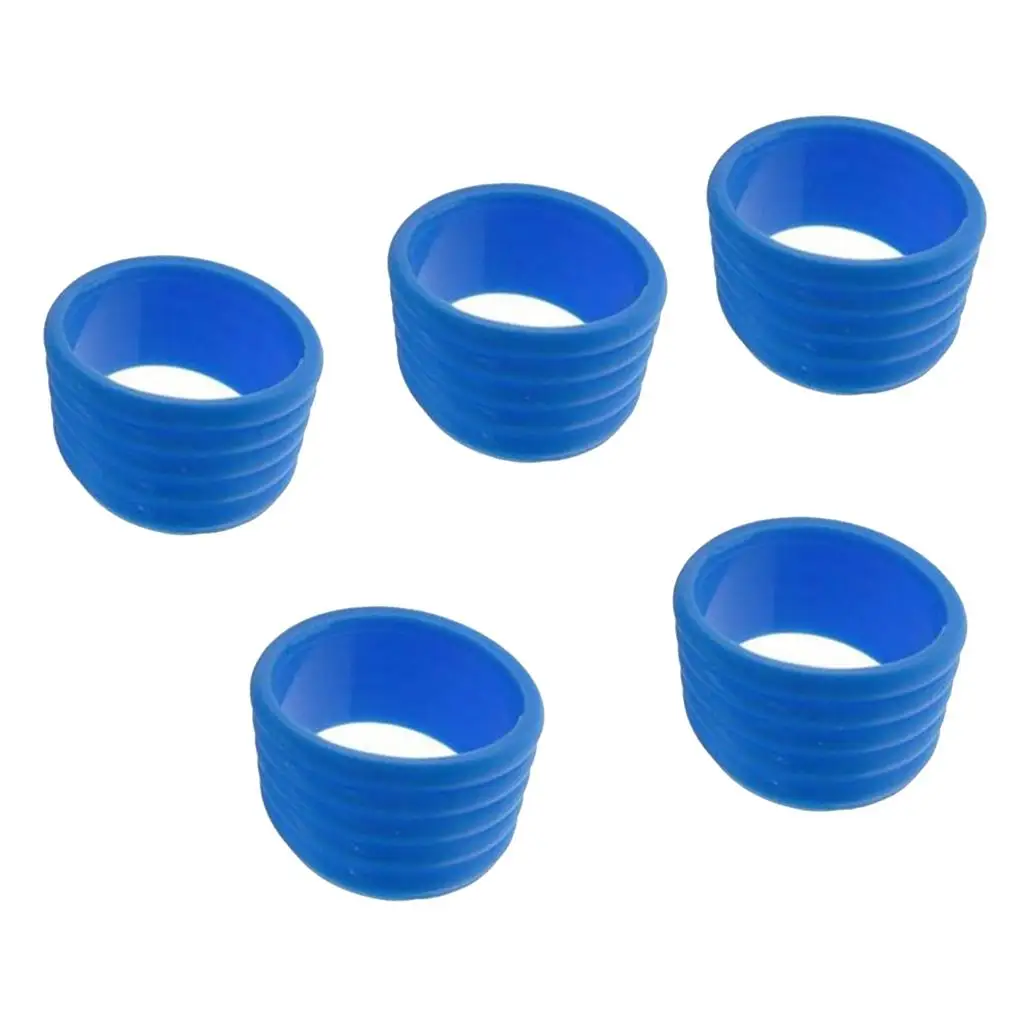 Set of 5 Tennis Racquet Grip Ring Sweat Absorbing Silicone Handle Fix Ring tennis accessories