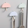 3Pcs Random Color Creative Home Hooks Umbrella Shape Adhesive Style Wall Key Hook for Small Items Decor 1