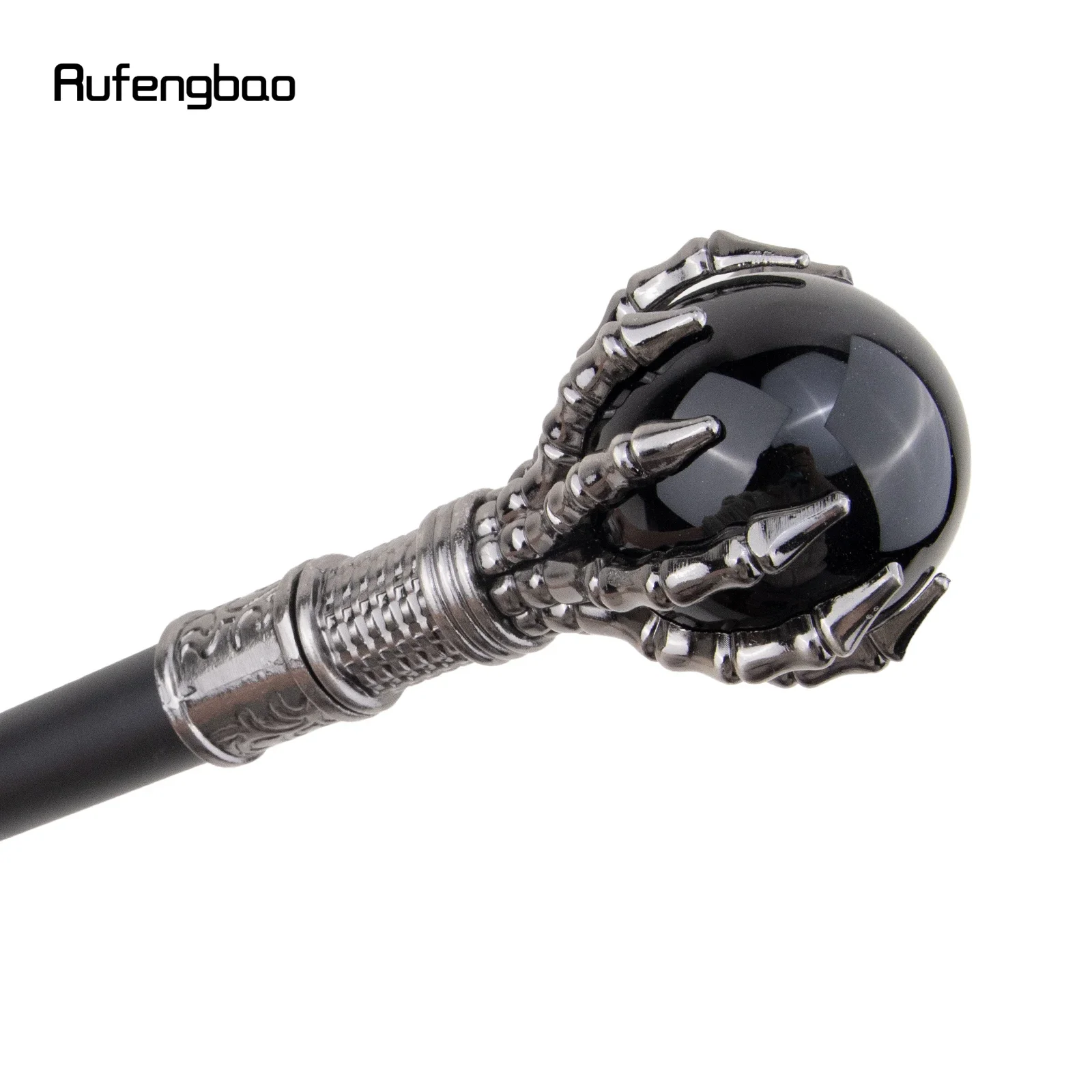 Black Glass Ball Steampunk Walking Cane Fashion Decorative Walking Stick Gentleman Luxury Crosier Knob Walking Stick 93cm