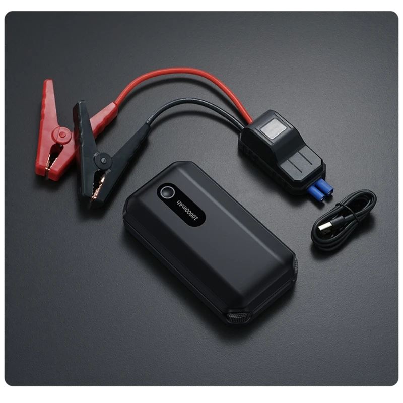 

Portable Car Jump Starter 1000A for Peak 10000mAH Up to 4L Gas or 2.5L Die sel Engine 12V Auto Battery Booster