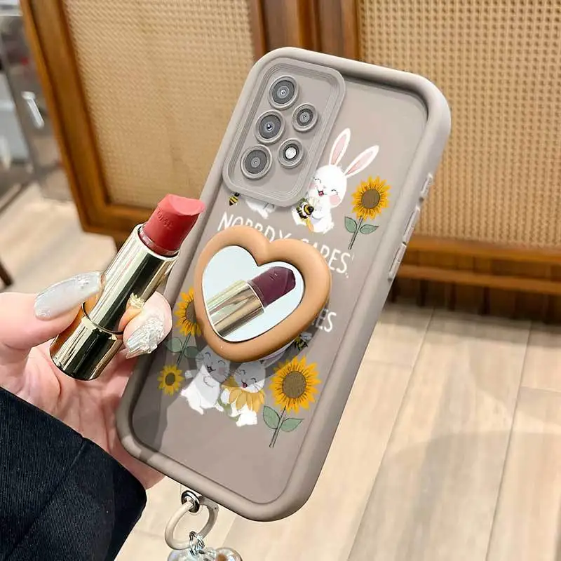 Sunflower Phone Case Set with Lanyard and Stand - 3 Piece Bundle