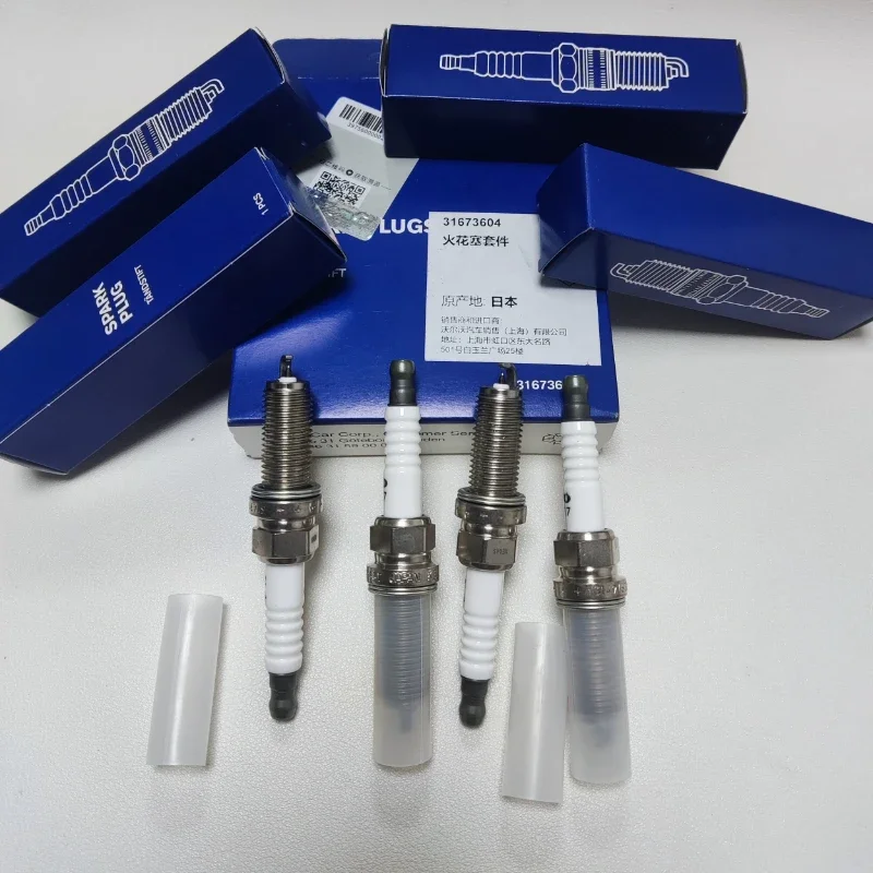 Car Spark Plug 31673604 ZXE24HLR For Volvo S60 S80 S90 V40 V60 V70 V90 XC40 XC60 XC70 XC90 T2 T3 T4 T5 T6 T8 4Pcs spark plug
