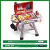 CUTE STONE Children's BBQ Grill Toy, Kitchen Playset, Realistic Smoke BBQ Grill Playset with Toy Kitchen Accessories. 1