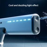 Electric Water Gun Toy With Light Waterproof Fully Automatic Water Pistol Spray Burst Absorbing Outdoor Pool Toys For Kids Gifts 1