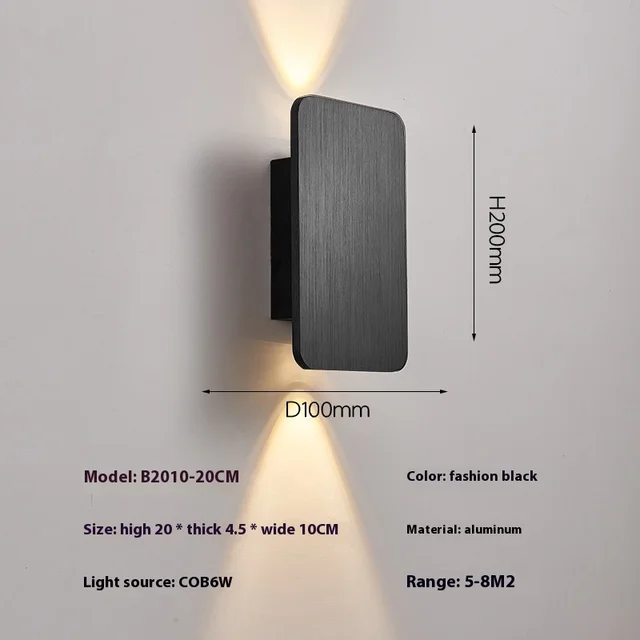New Large Square Wall Lamp - Ideal for Bedroom, Living Room, Corridor & Stairs! Simple Design, Perfect as Bedside Lamp for Maste 5 New Large Square Wall Lamp - Ideal for Bedroom, Living Room, Corridor & Stairs! Simple Design, Perfect as Bedside Lamp for Maste 5