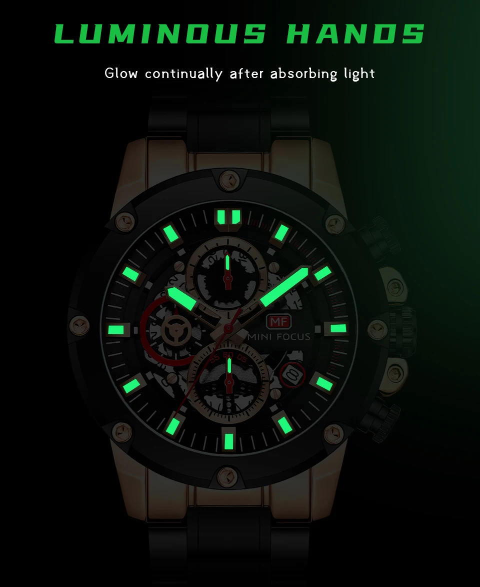 MINI FOCUS Quartz Watch for Men Waterproof_voghion.com