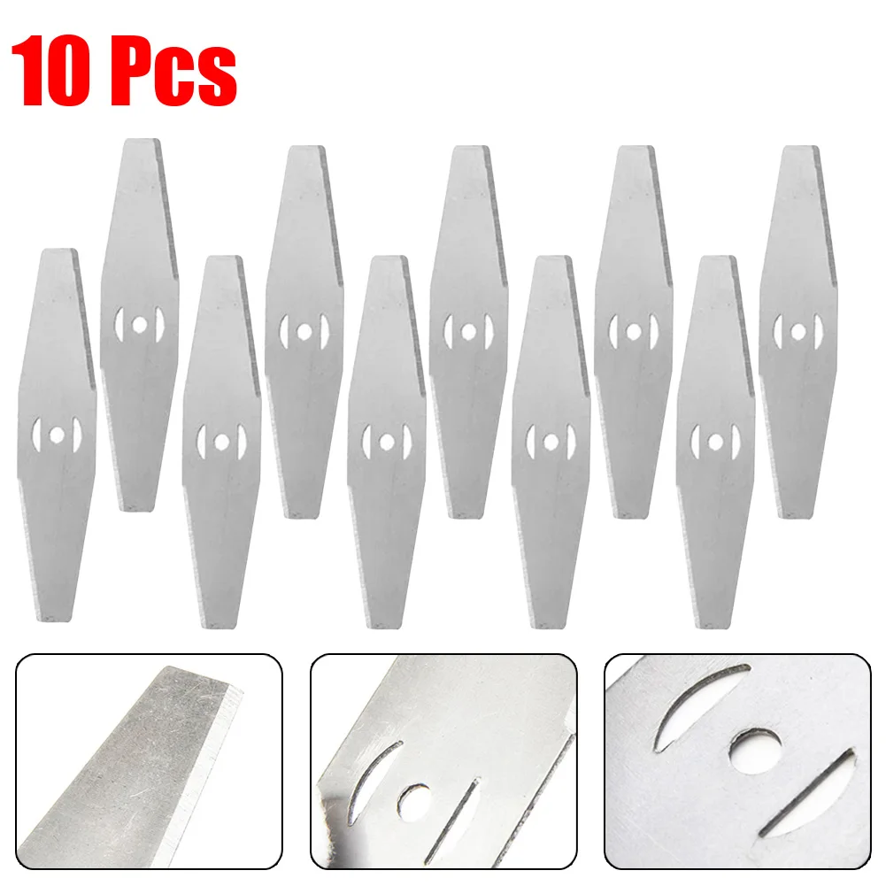 

10PCS Lawn Mower Saw Blade Metal Grass String Trimmer Head Replacement Saw Blades Lawn Mower Fittings For Agriculture Wasteland