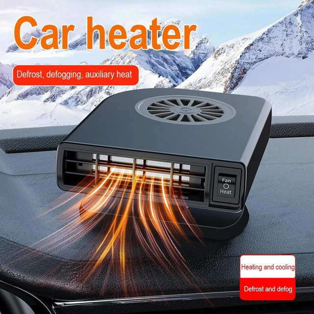 12V/24V Portable Car Heater Fast Heating Auto Windshield Defroster 2 Holes  Defogging Defrosting Heating Fan Car Anti-Fog Heater - AliExpress