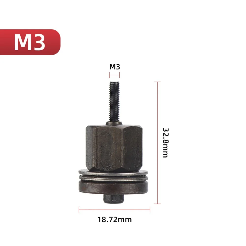 6-teiliges Handnietmuttern-Set, manuelles Nietwerkzeug, Ersatzspitzen und Dornköpfe für Muttern M3, M4, M5, M6, M8, M10, ohne Stahlmutter – Detail 11