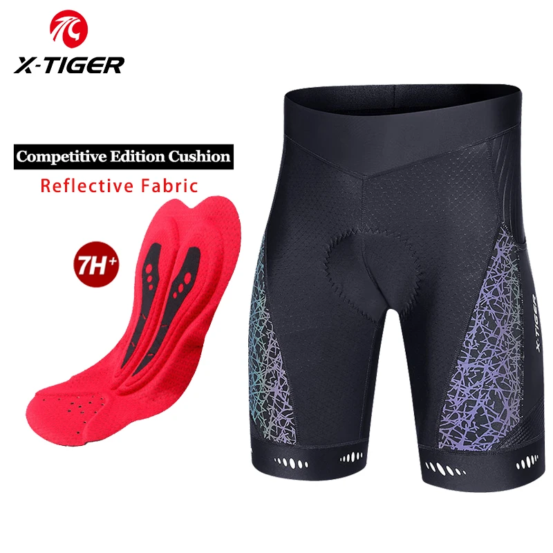 iimo ストライダー赤　ポシェット付き X-tiger Men's Cycling Shorts Summer Lycra Mountain Bike