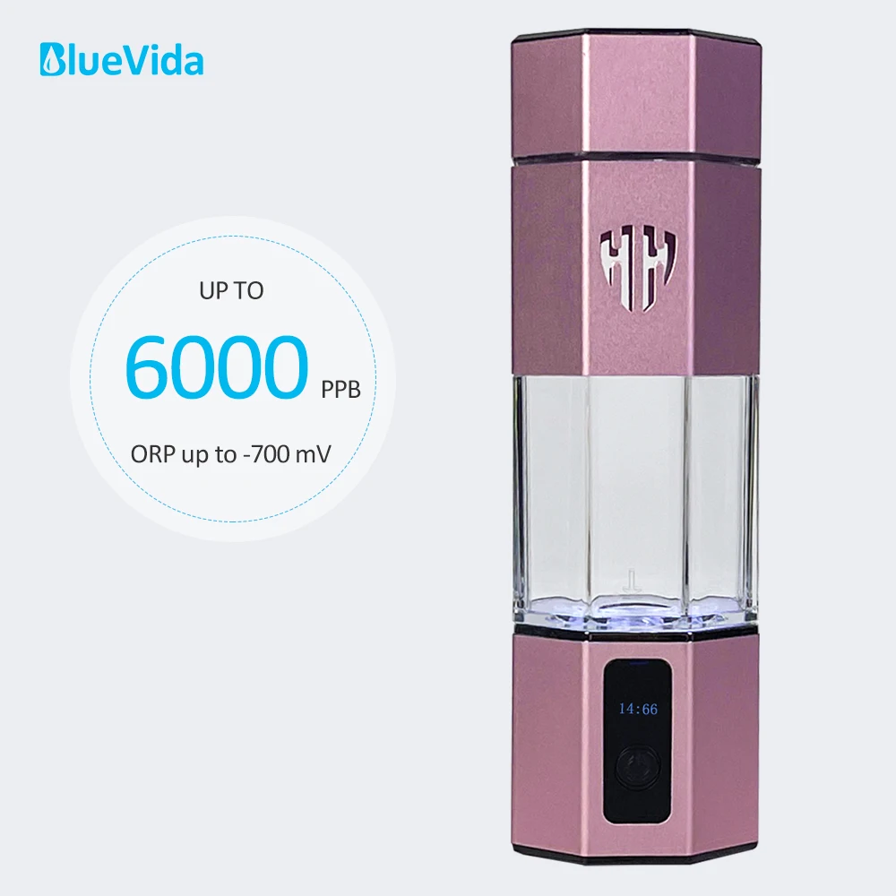 Max 6000 PPB The 7th Generation Updation Bluevida SPE&PEM High Hydrogen Water Generator Bottle With Inhalation Kit & Adapter bluevida max 5000ppb hydrogen water generator spe