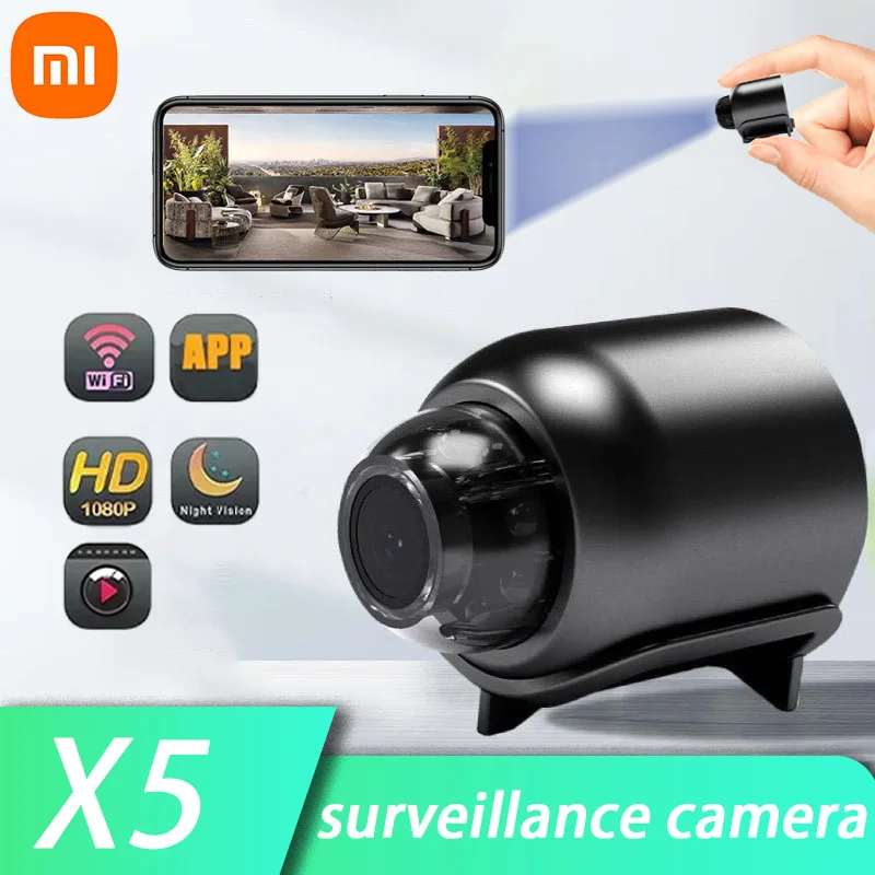 Xiaomi Mini1080P HD Camera WiFi Wireless Night Vision Motion Detection Video Camera Home Security Camcorder Audio Video Recorder security camera mini digital camera mini camera