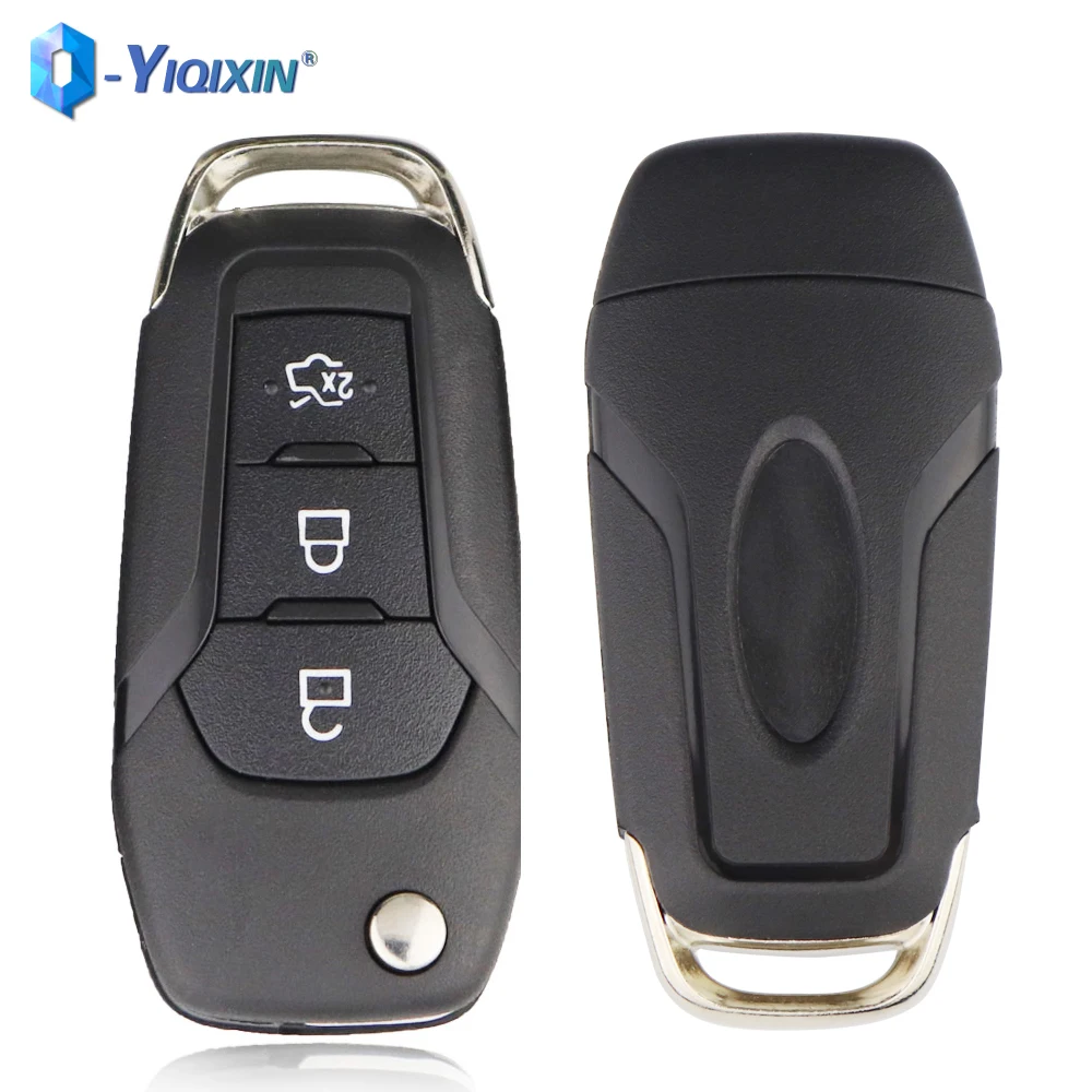 

YIQIXIN Car Key Case Folding Fob Cover For Ford MK2 MK7 Explorer KA Fiesta Ranger S-MAX GALAXY MONDEO F150 F250 F350 HU101 Blade