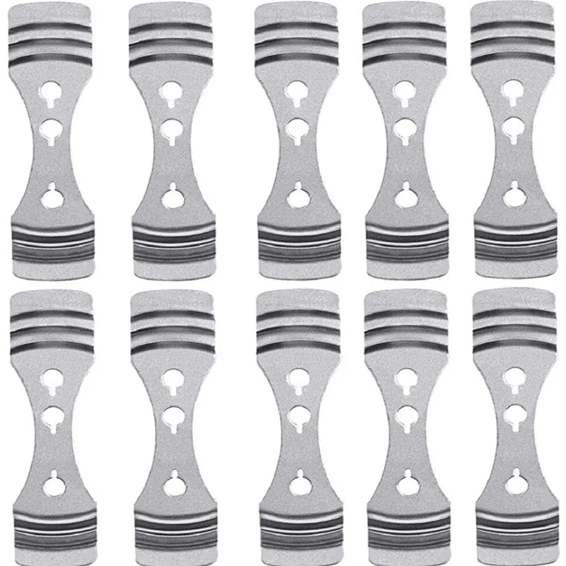 10Pcs Metal Candle Wicks Holder Centering Device with Three Holes DIY Candle Making Supplies Candle Wick Clip