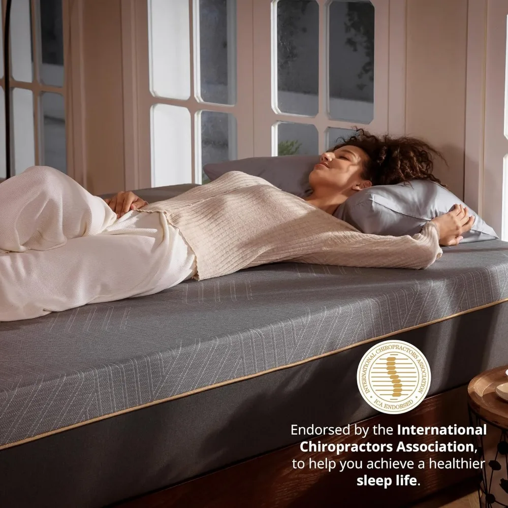 12 Inch King Memory Foam Mattress for Back Pain, Cooling Gel Mattress Bed in a Box, Made in USA, CertiPUR-US Certified