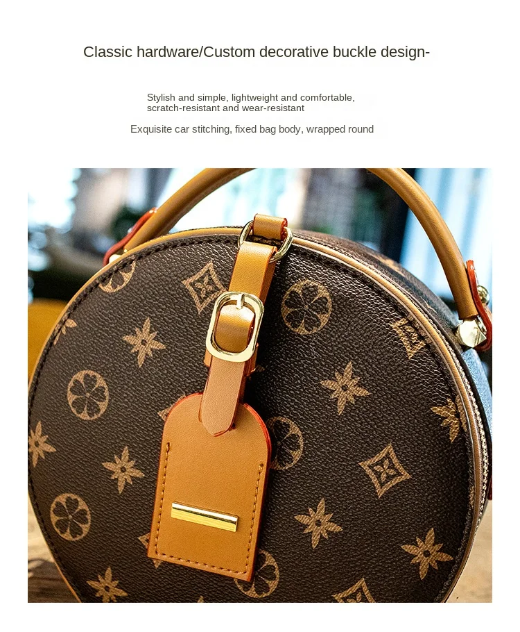 Luxury Designer Boite Chapeau Souple Bag Women High Quality Monogram Coated  Canvas Waterproof Versatile INS Fashion Shoulder Bag