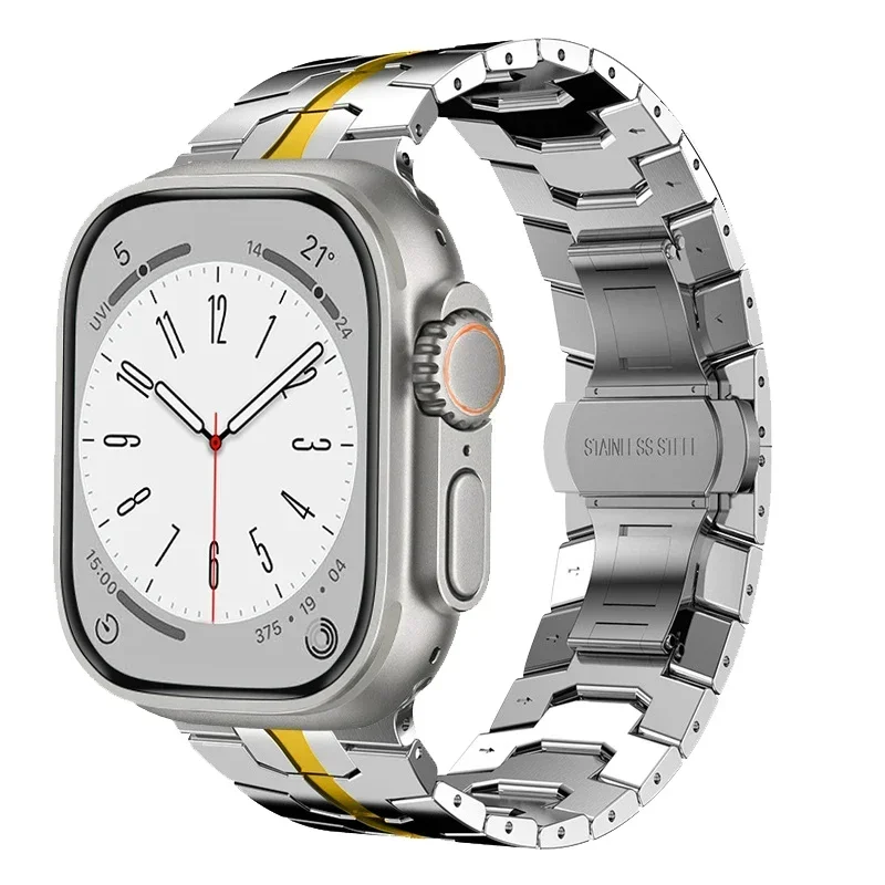 Luxury Titanium Color Stainless Steel Strap