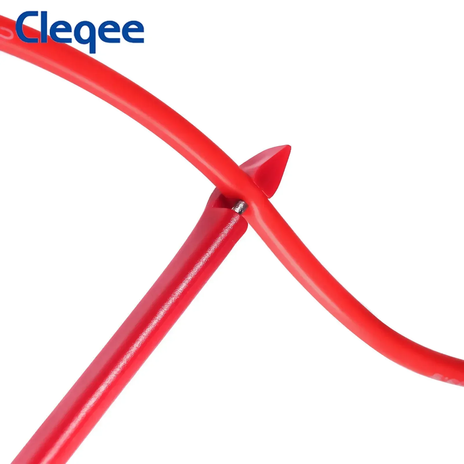 Cleqee 절연 테스트 후크 클립, 비파괴 펑크 프로브, 내장 스프링, 4mm 바나나 플러그와 호환, P5010