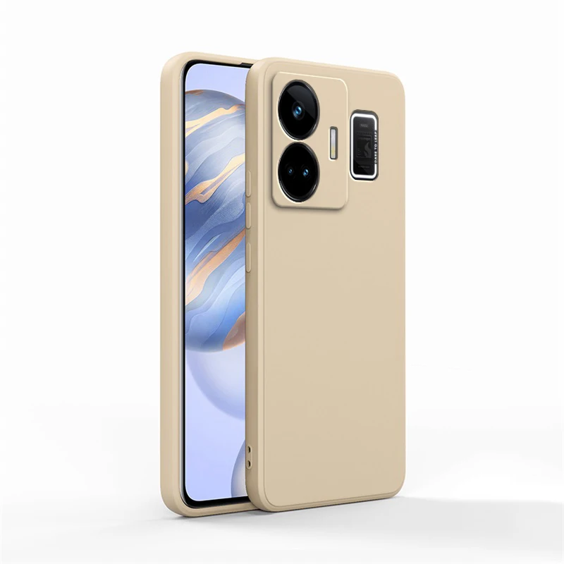 Original Shockproof Liquid Silicone Soft Phone Case with Camera Protection – Basic Back Cover