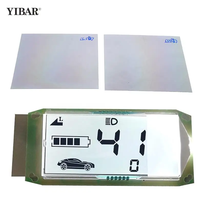 

2Pcs LCD Electric Vehicle Polarized Film Image Display Screen Watch Battery Car Large Cell Phone 9*9CM