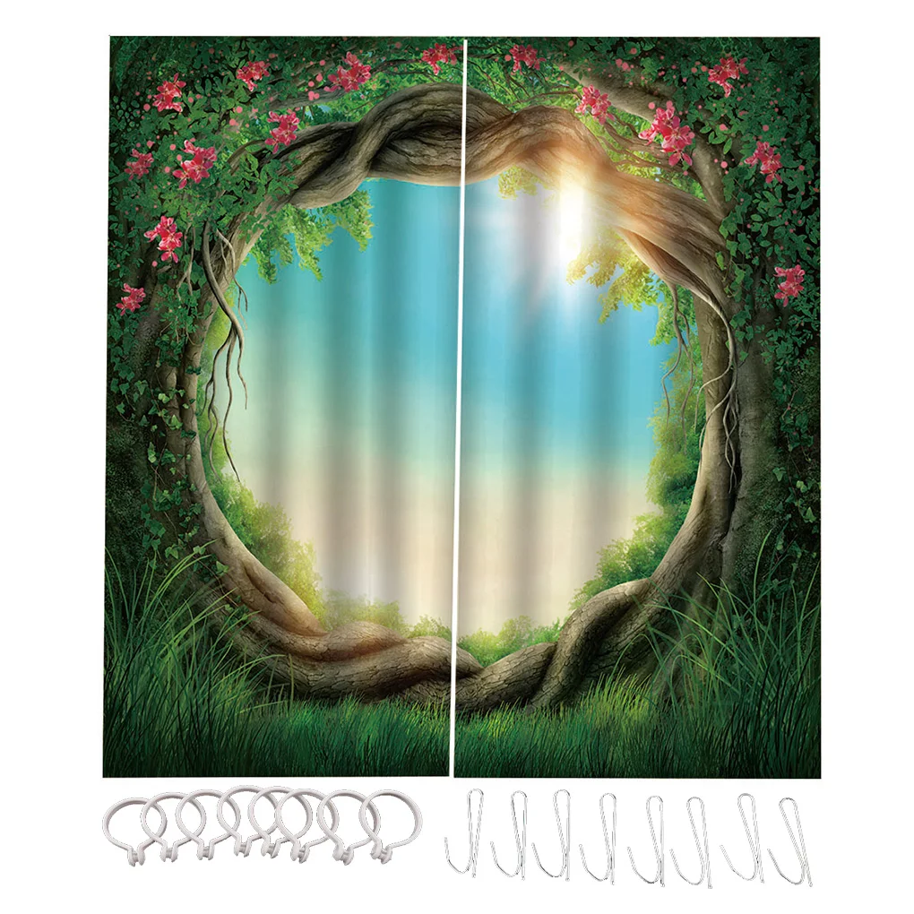 

2 шт., водонепроницаемые шторы для душа, из полиэстера