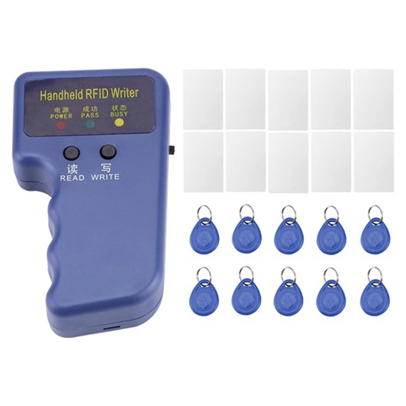 

125Khz RFID Reader Writer Handheld HID RFID Copier RFID Duplicator For 125Khz ID And HID Cards Key Fobs