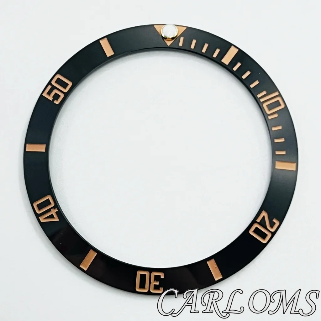 Premium Black Rose Gold Multicolor Ceramic GMT Bezel Insert