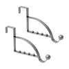 2Pieces Over The Door Hooks Hanger Multi Hanging Storage Organizers Valet Hooks Y4QC 2